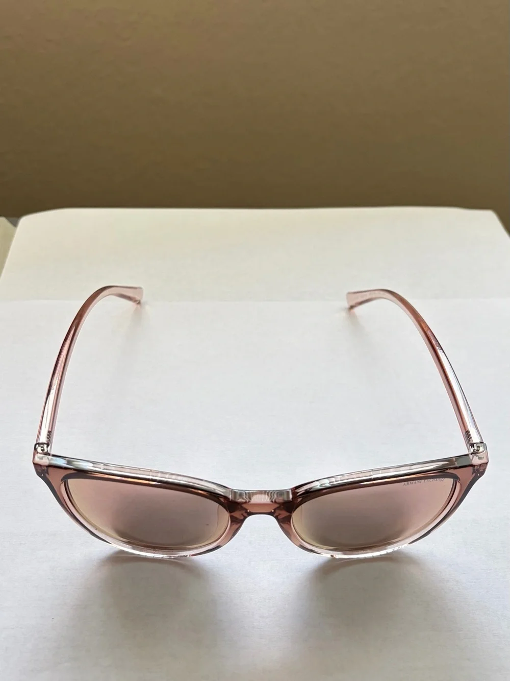 Armani Exchange Translucent Pink Sunglasses